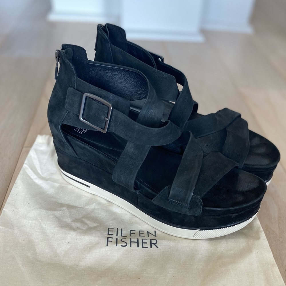 Eileen Fisher platform sandal
